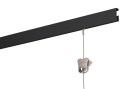 STAS cliprail zwart + staal-zipper